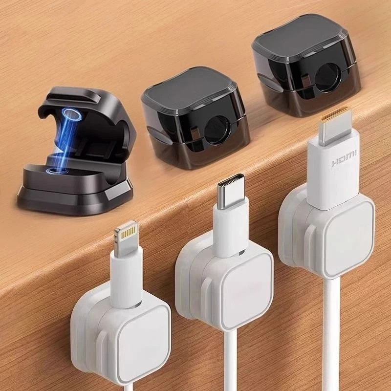 6-600Pcs Magnetic Cable Clips & Cord Holder, Under Desk Cable Management Lot