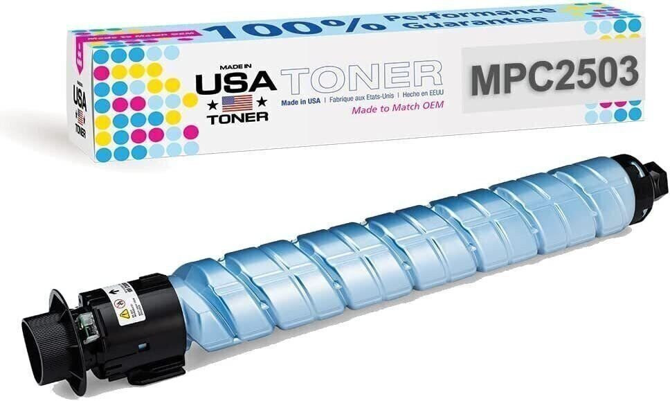 Compatible Ricoh Lanier Savin MPC2003, MPC2503, MPC2004 Cyan Toner
