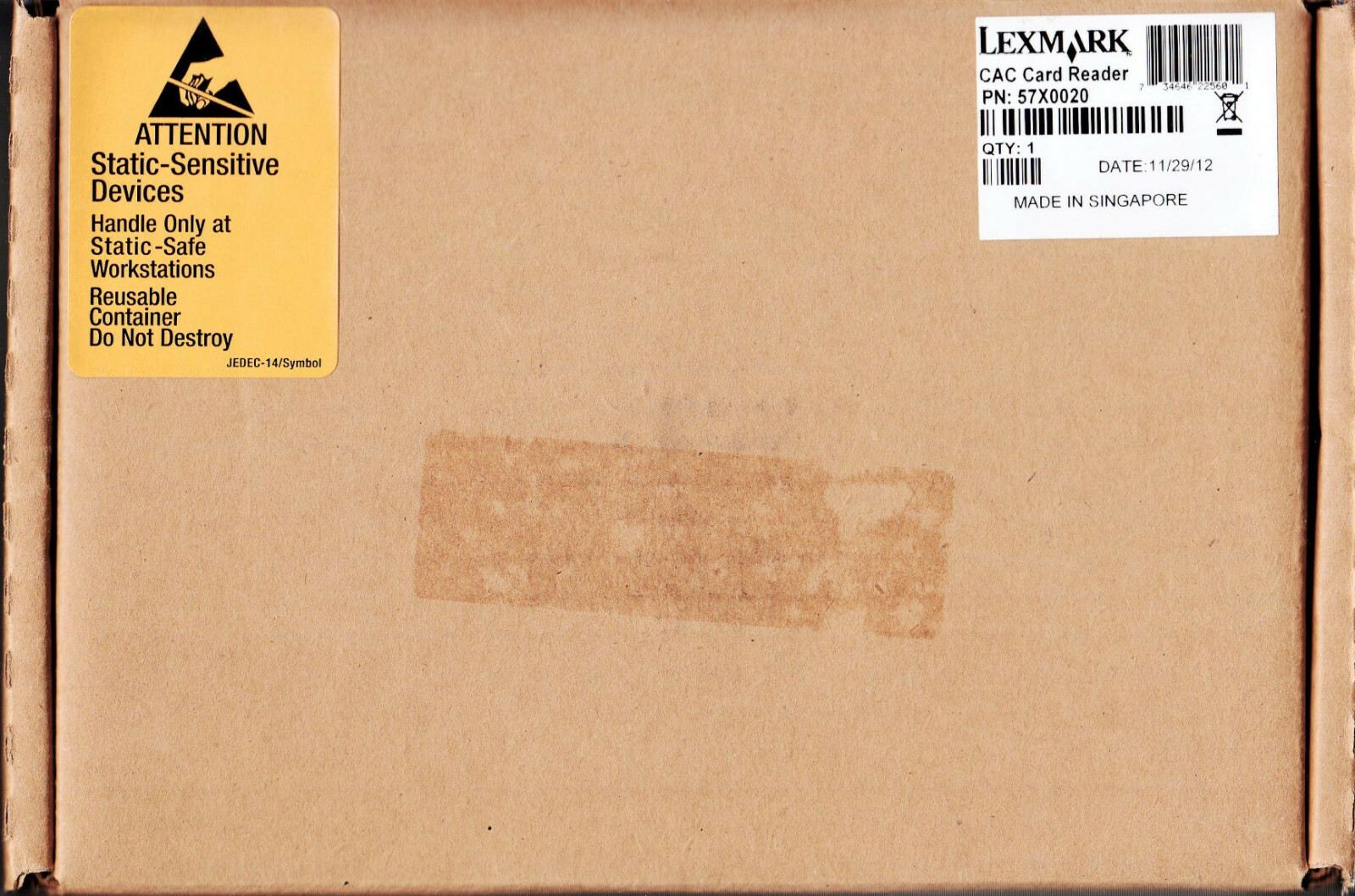 LEXMARK 57X0020 CAC CARD READER PKI AUTHENTICATION SELECT LEXMARK PRINTERS - NEW