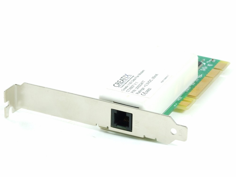 Creatix CTX607 V.1 v.92 PCI Data Fax Modem Card Communication Card KMA116070102