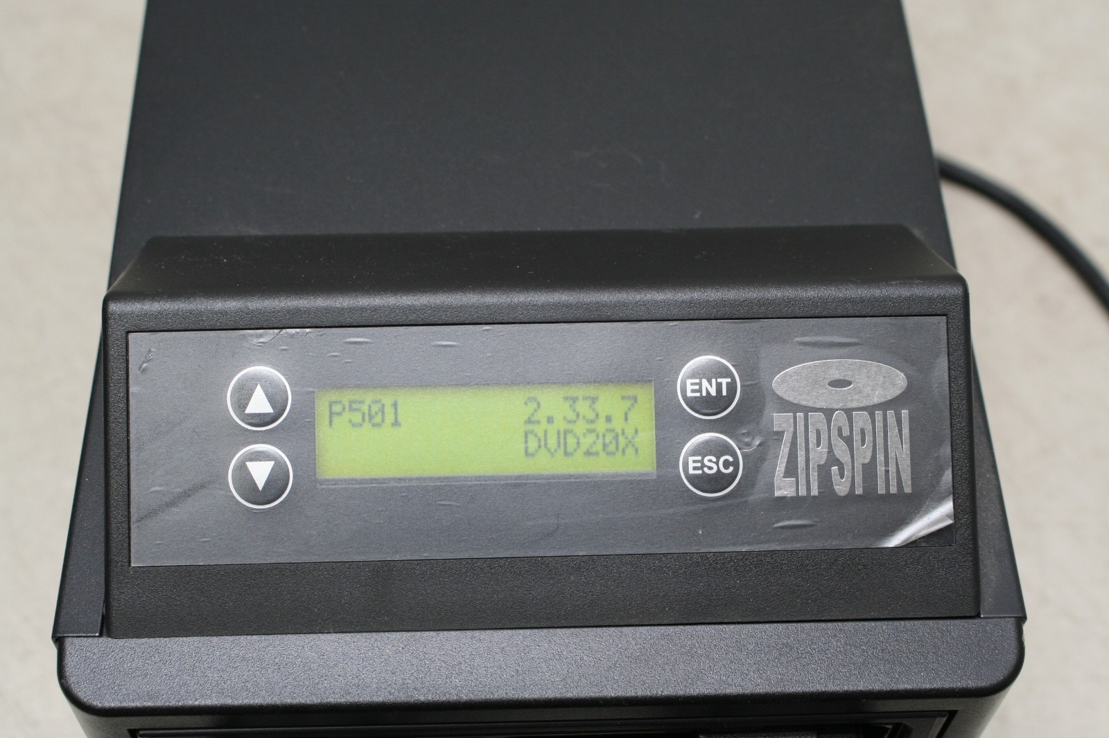 ZipSpin D121-L CD DVD R/RW Disc Duplicator Copier Recorder Burner System - Black