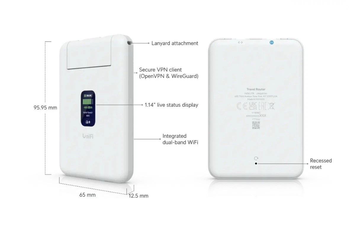 Ubiquiti UniFI Travel Router UTR G1N