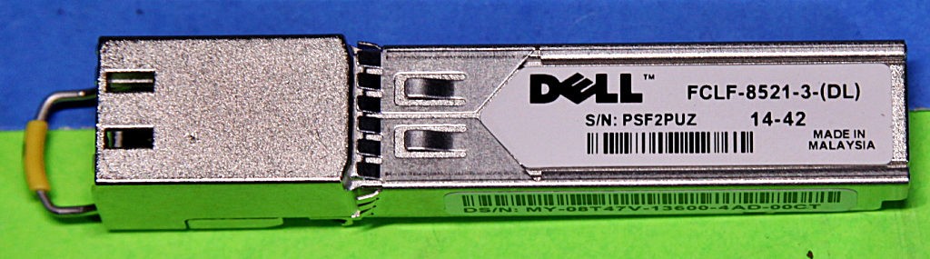 8T47V DELL PowerConnect RJ-45 1000Base-T SFP Copper Transceiver 08T47V