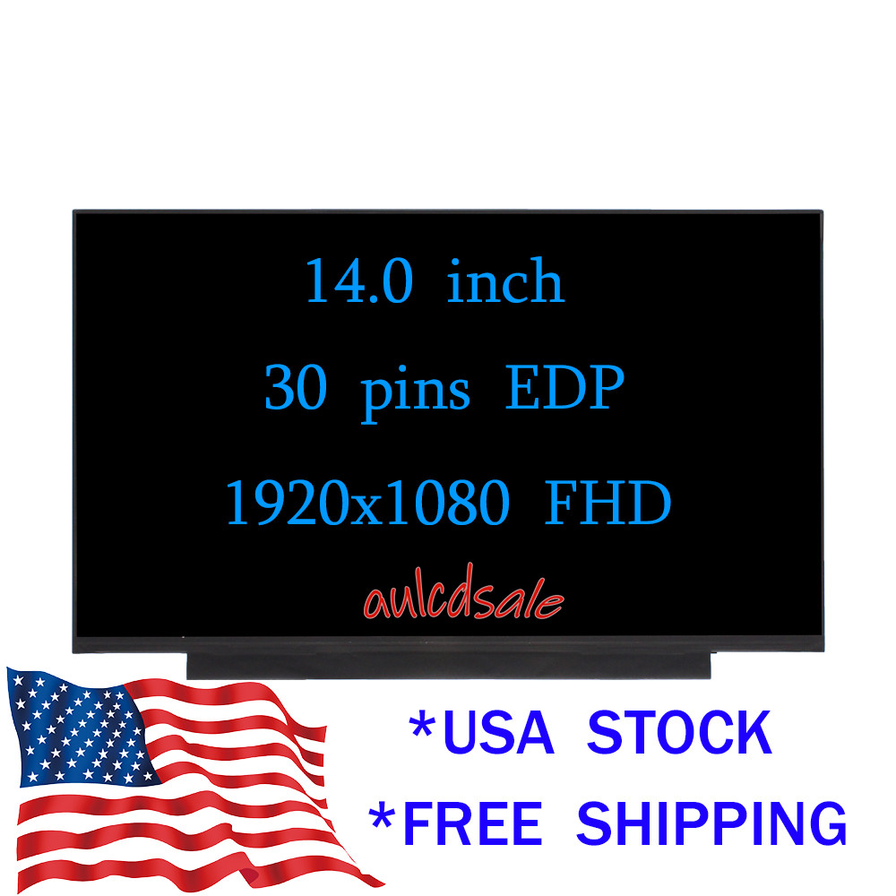 For NV140FHM-N48 V8.2 30 Pins Screen Replacement LCD LED Display 14in 1920x1080