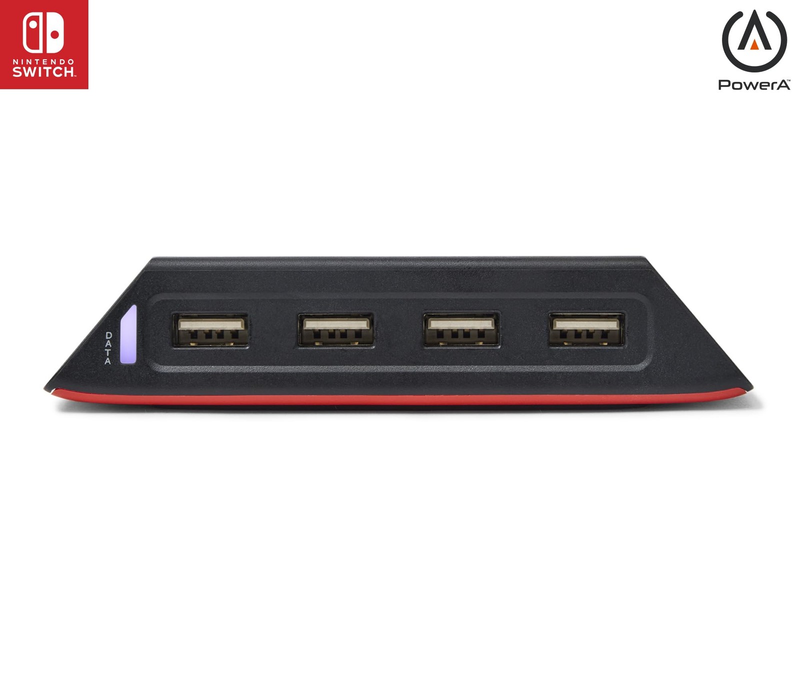 PowerA 4-Port Hi-Speed USB Hub for Nintendo Switch 6 ft Cable Black