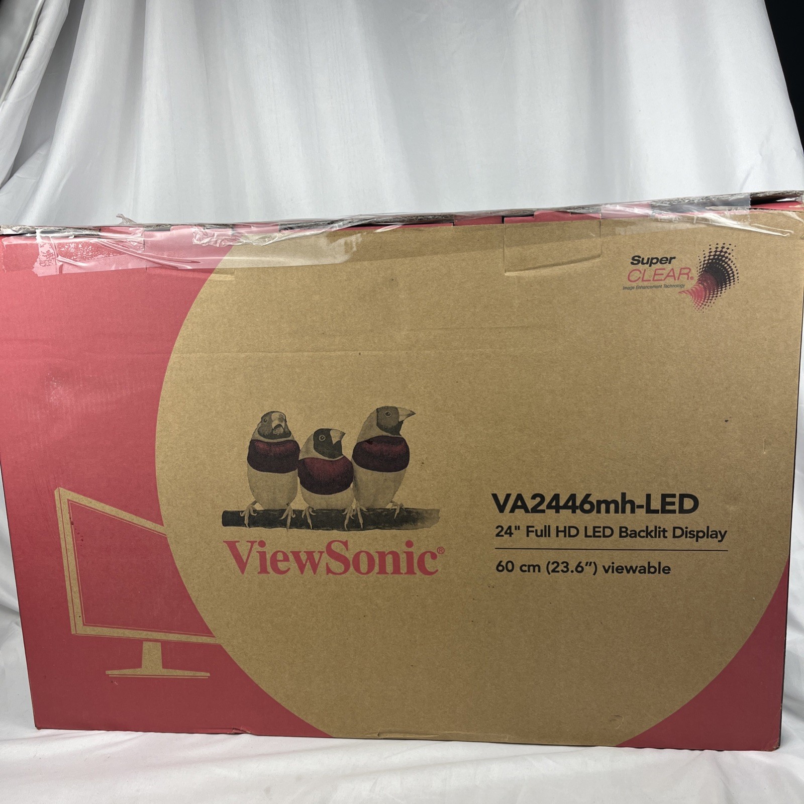 New Viewsonic VA2446MH-LED 24" Full HD LED Backlit Display w/HDMI and VGA Port