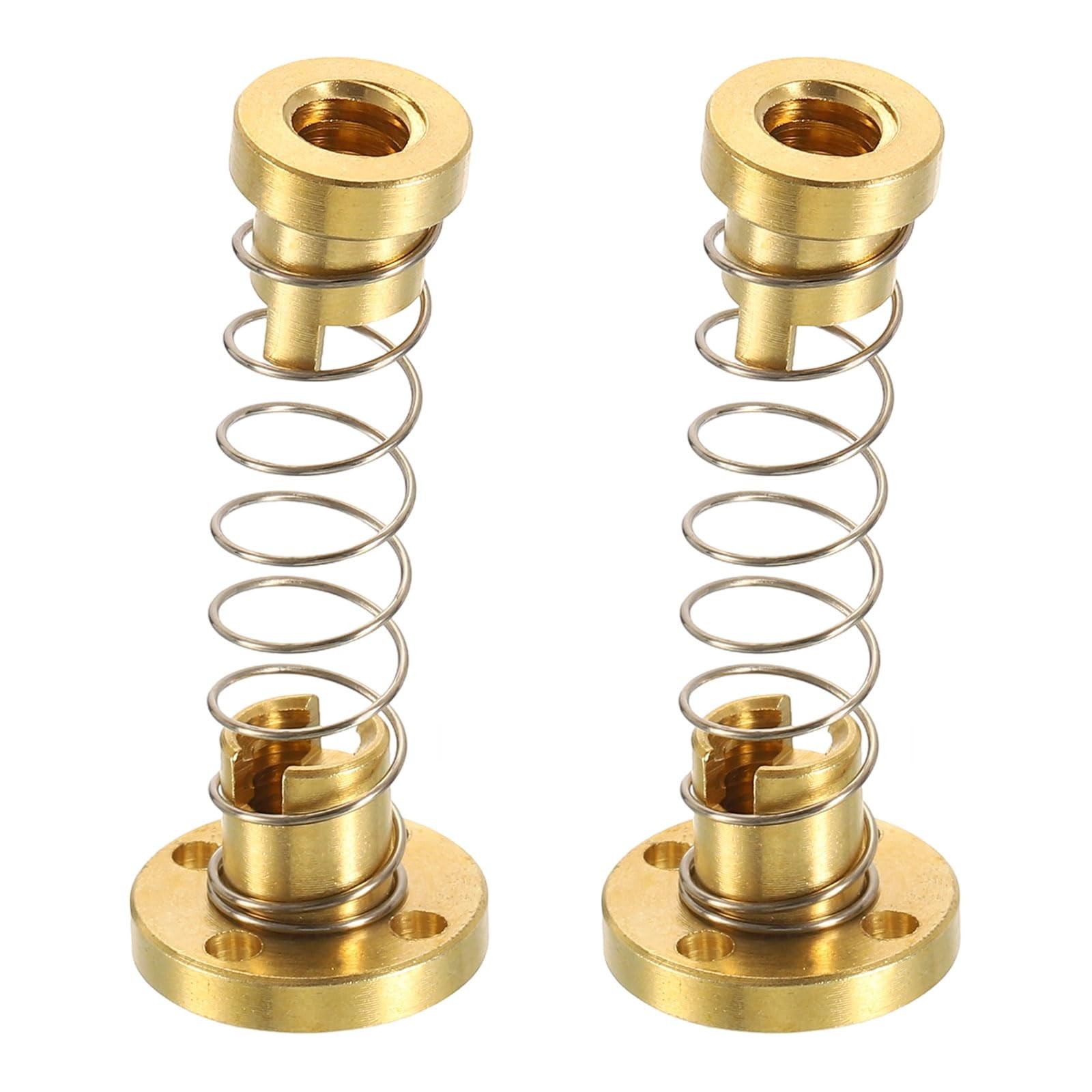 2 Pcs Tr8x2 T8 POM Anti-Game Nut Spring Elimination Game