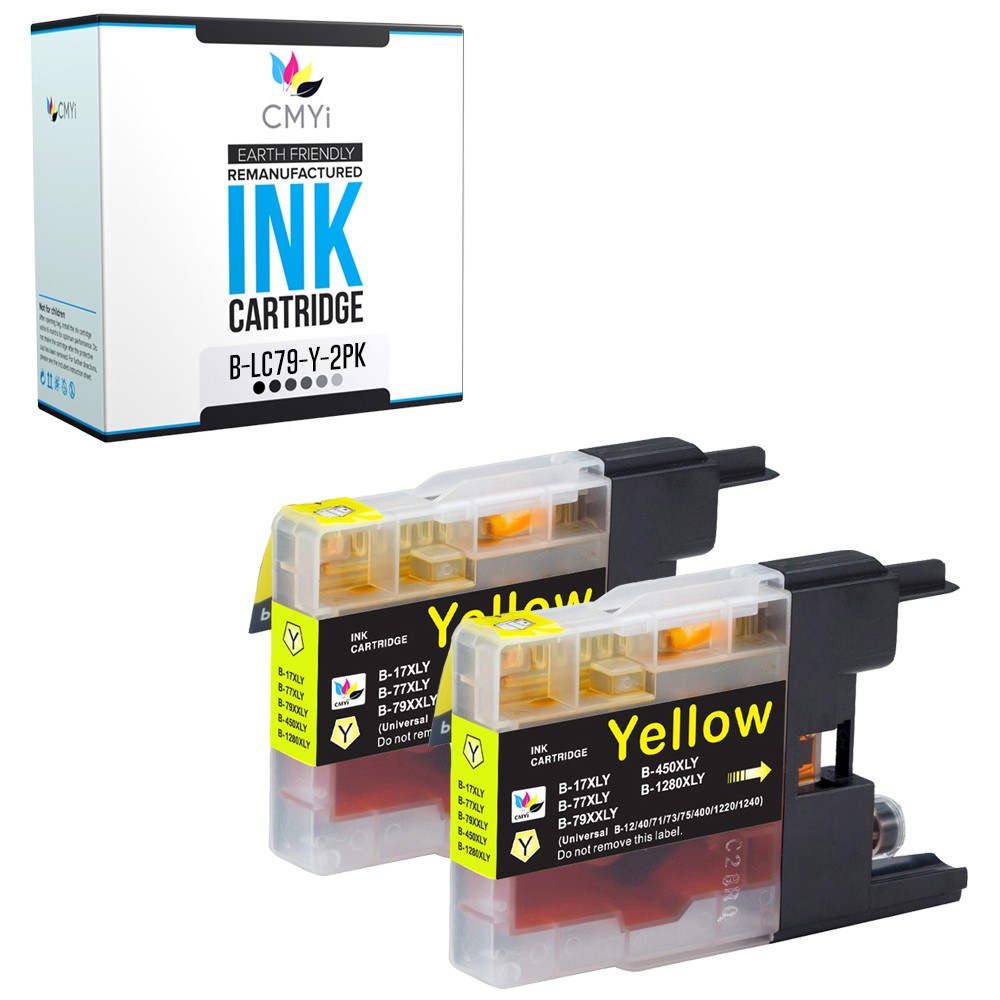 2-Pack Compatible CMYi LC79Y Ink Cartridges fits Brother MFC-J6710DW J6910DW