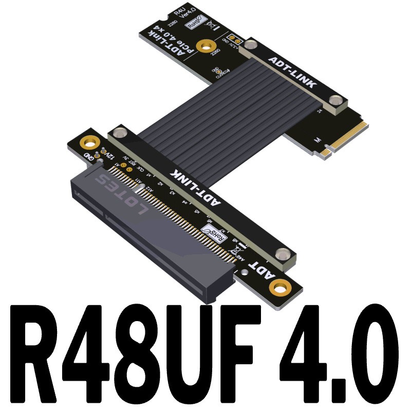 ADT PCIe X8 Extended Adapter Cable NVMe SSD Interface PCIe 4.0x4 Full Speed New