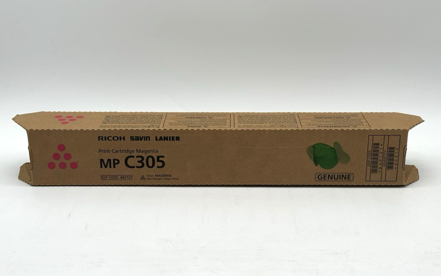 Genuine Ricoh Savin Lanier 842121 MP C305 Magenta Toner Cartridge