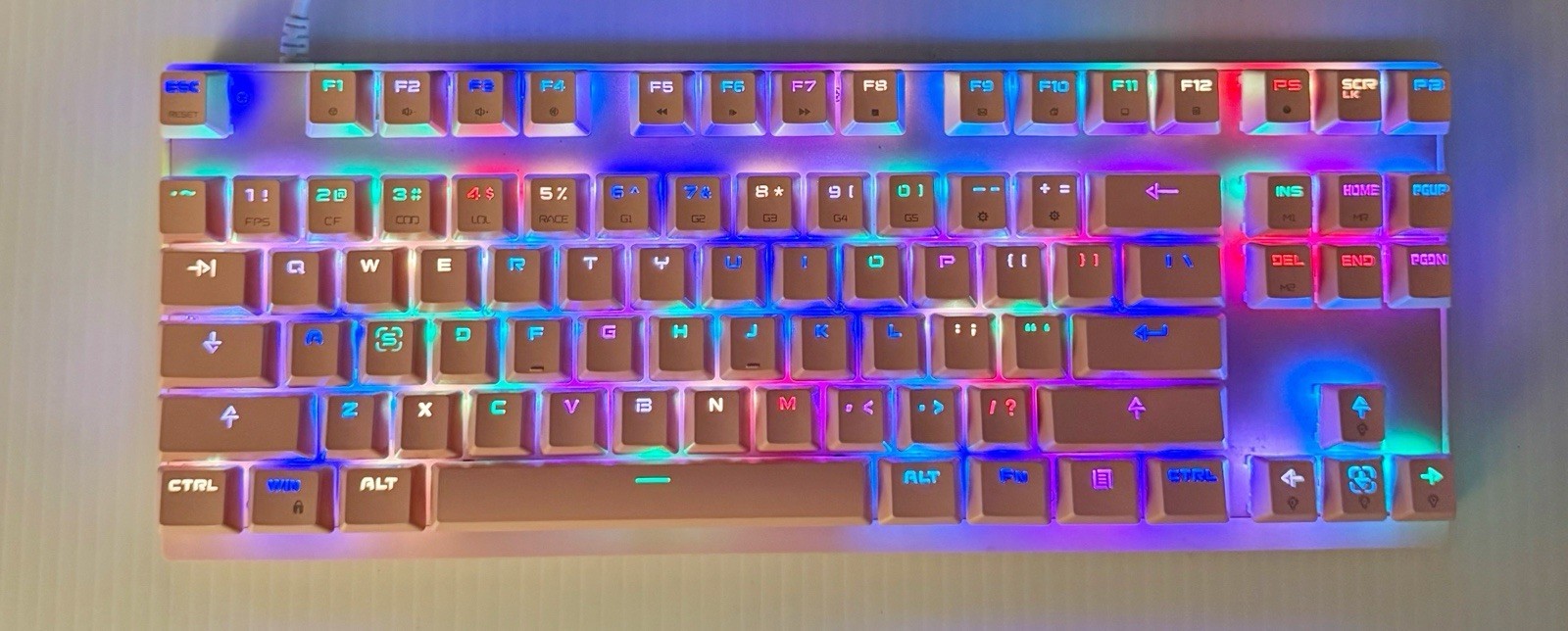 MOTOSPEED Model K82 Mechanical Keyboard 87 Keys RGB Gaming Keyboard
