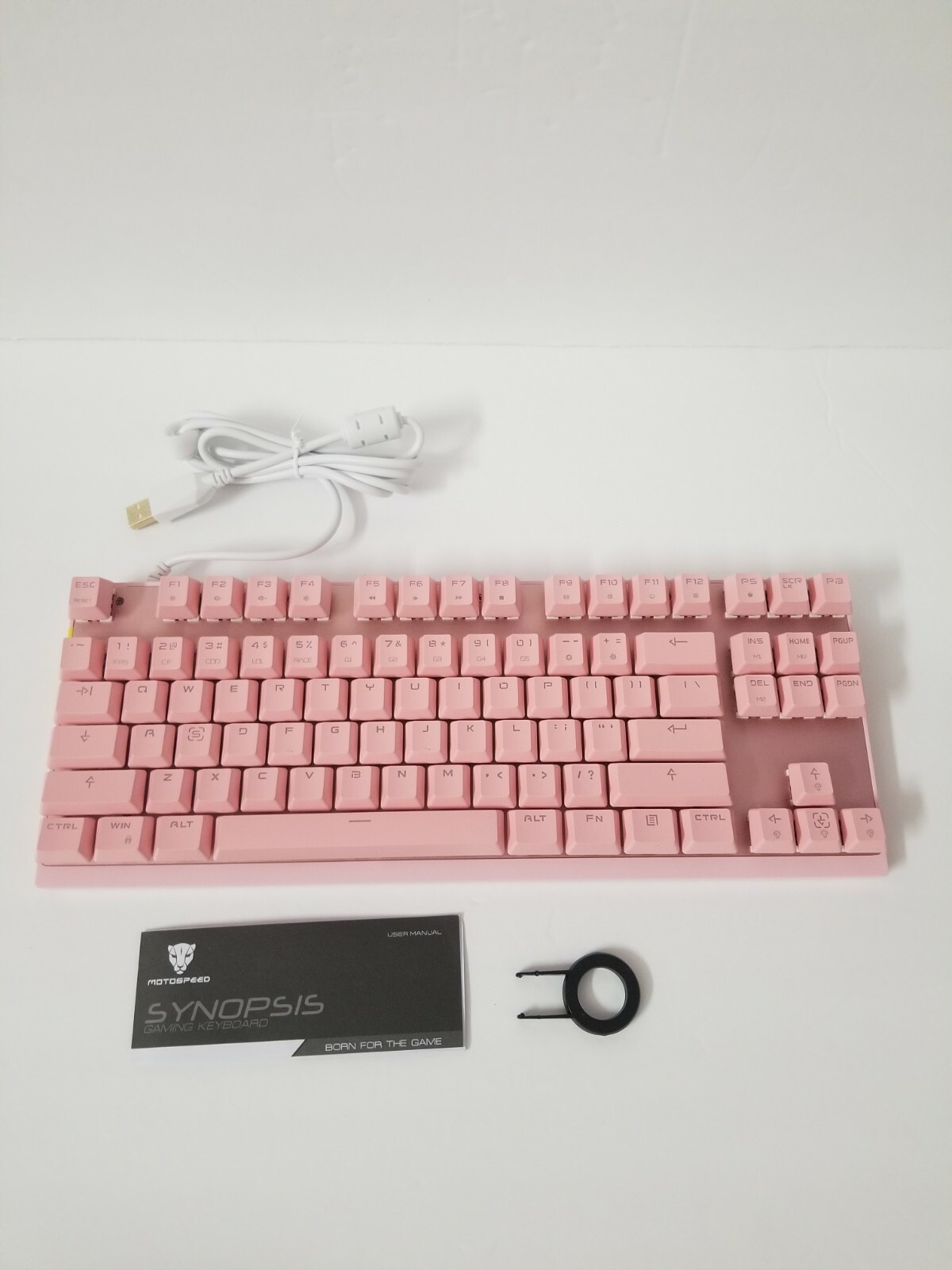 Motospeed CK82 87 Key Mechanical Gaming Keyboard RGB Red Switches Keyboard 