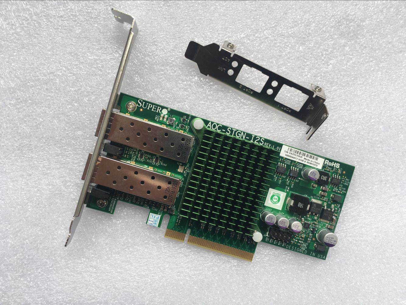 Supermicro AOC-STGN-i2S Dual Port 10G SFP+ Intel 82599 Network Adapter =X520-DA2