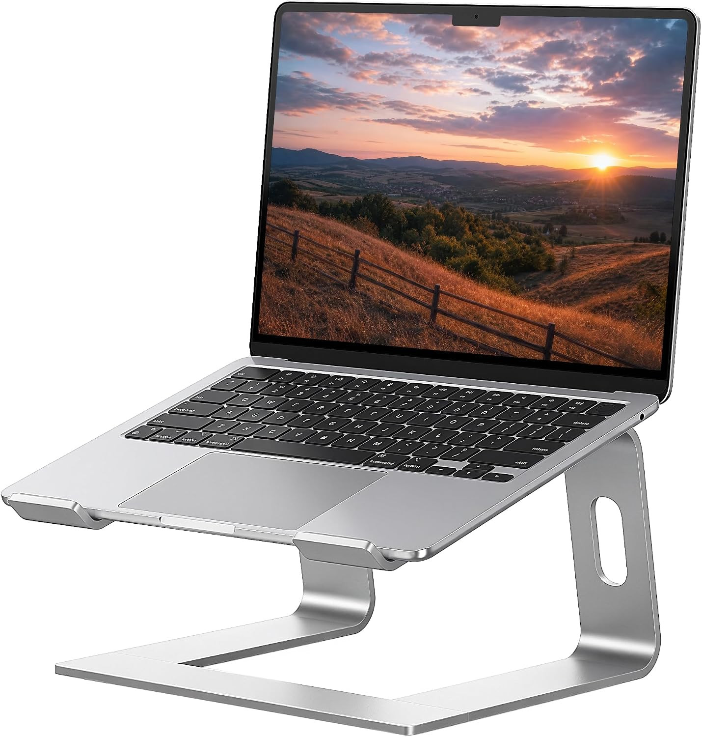 SOUNDANCE Laptop Stand, Aluminum Computer Riser, Ergonomic Laptops Elevator for 