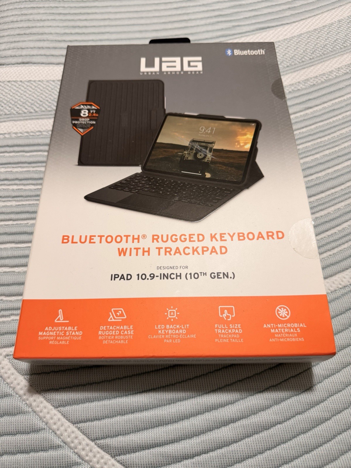 UAG Rugged, Protective iPad case for iPad (10th Gen) With Bluetooth keyboard