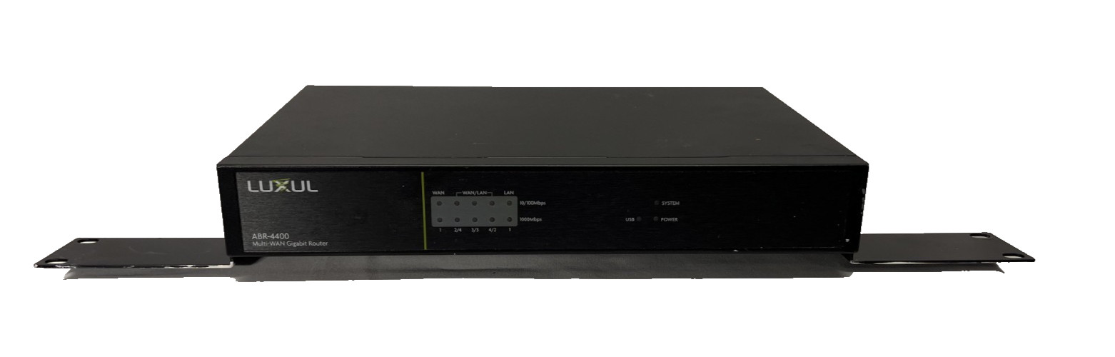 LUXUL  ABR-4400 MULTI-WAN 4 PORT GIGABIT ROUTER, Pre Owned