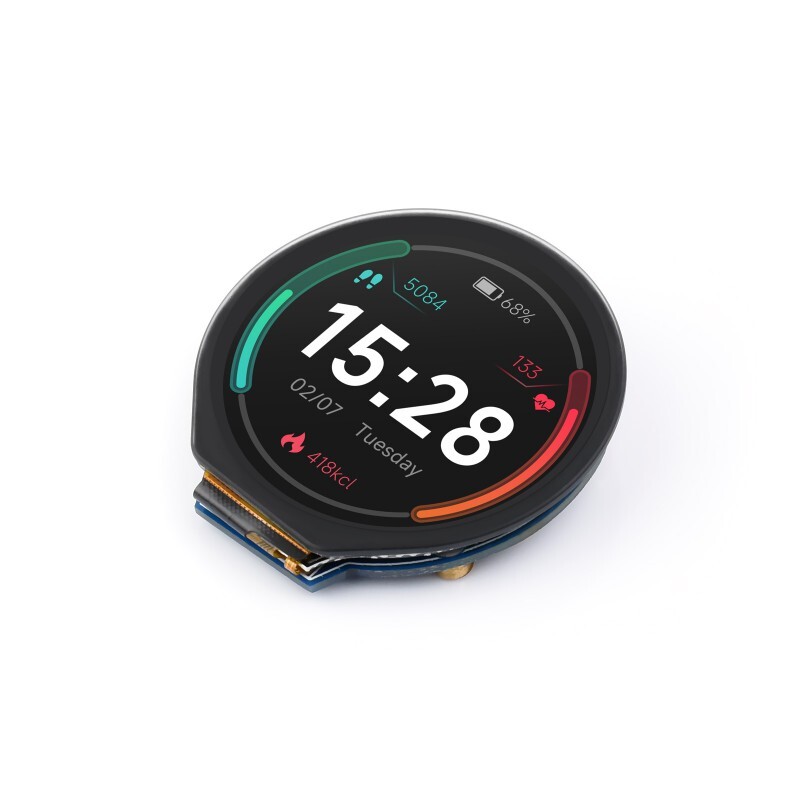1.28inch IPS LCD Display Module with Touch Panel 240×240 SPI & I2C Communication