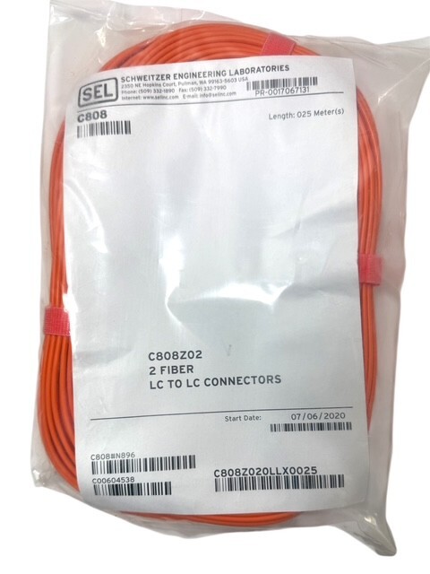 SEL C808Z02 Orange 2 Fiber Optic Network Cable LC TO LC Connectors 25 Meters New