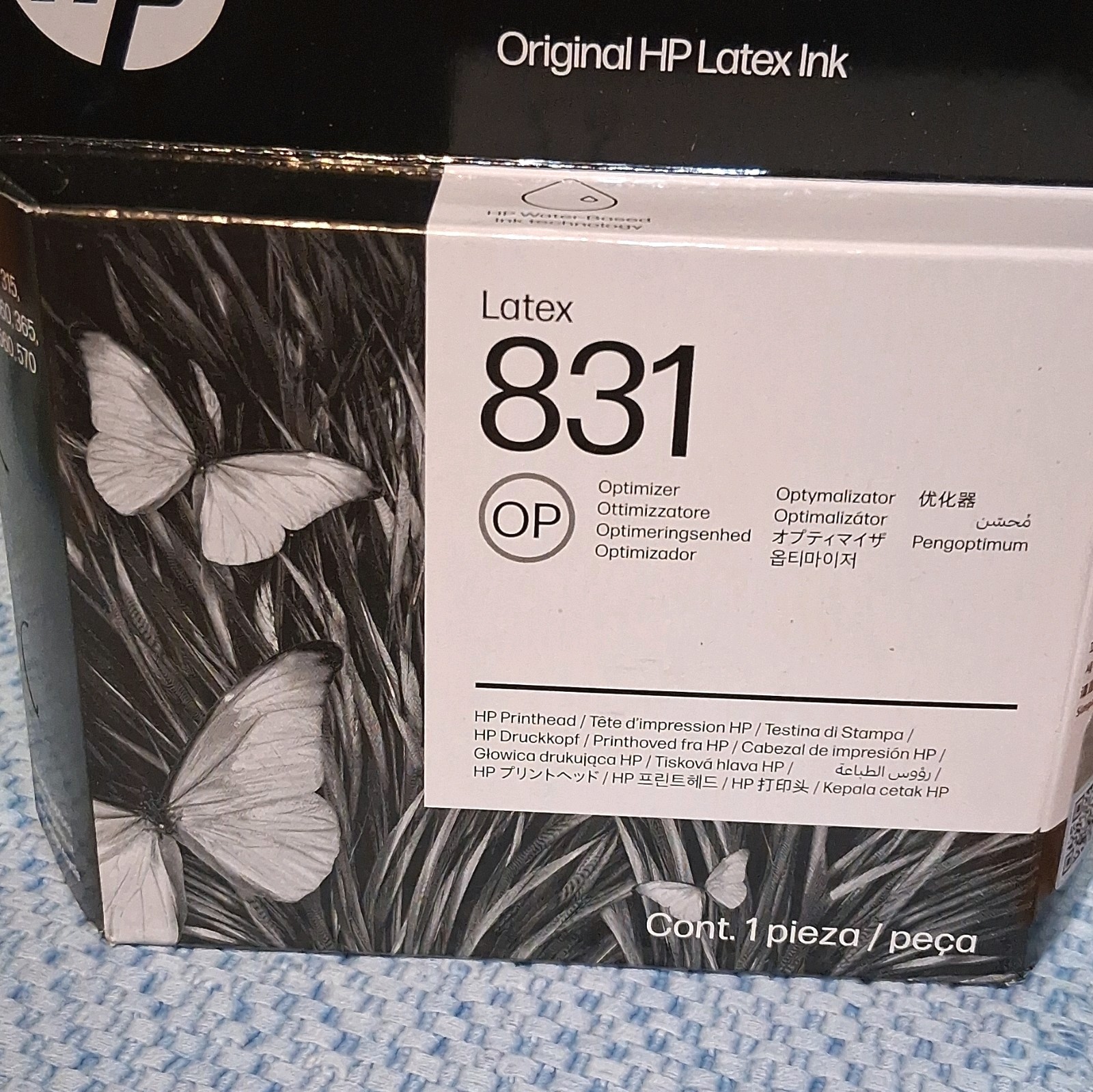 5 HP 831 Original Genuine Latex Ink Optimizer Cartridge, Inkjet