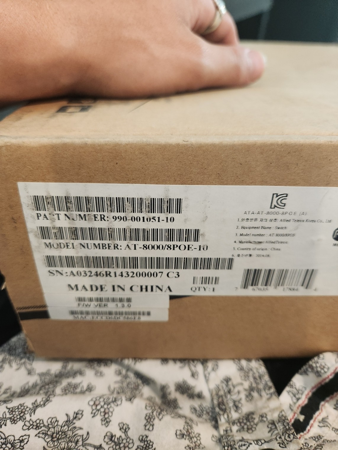 Allied Telesis  AT (AT-FS709FC) 8-Ports External Switch