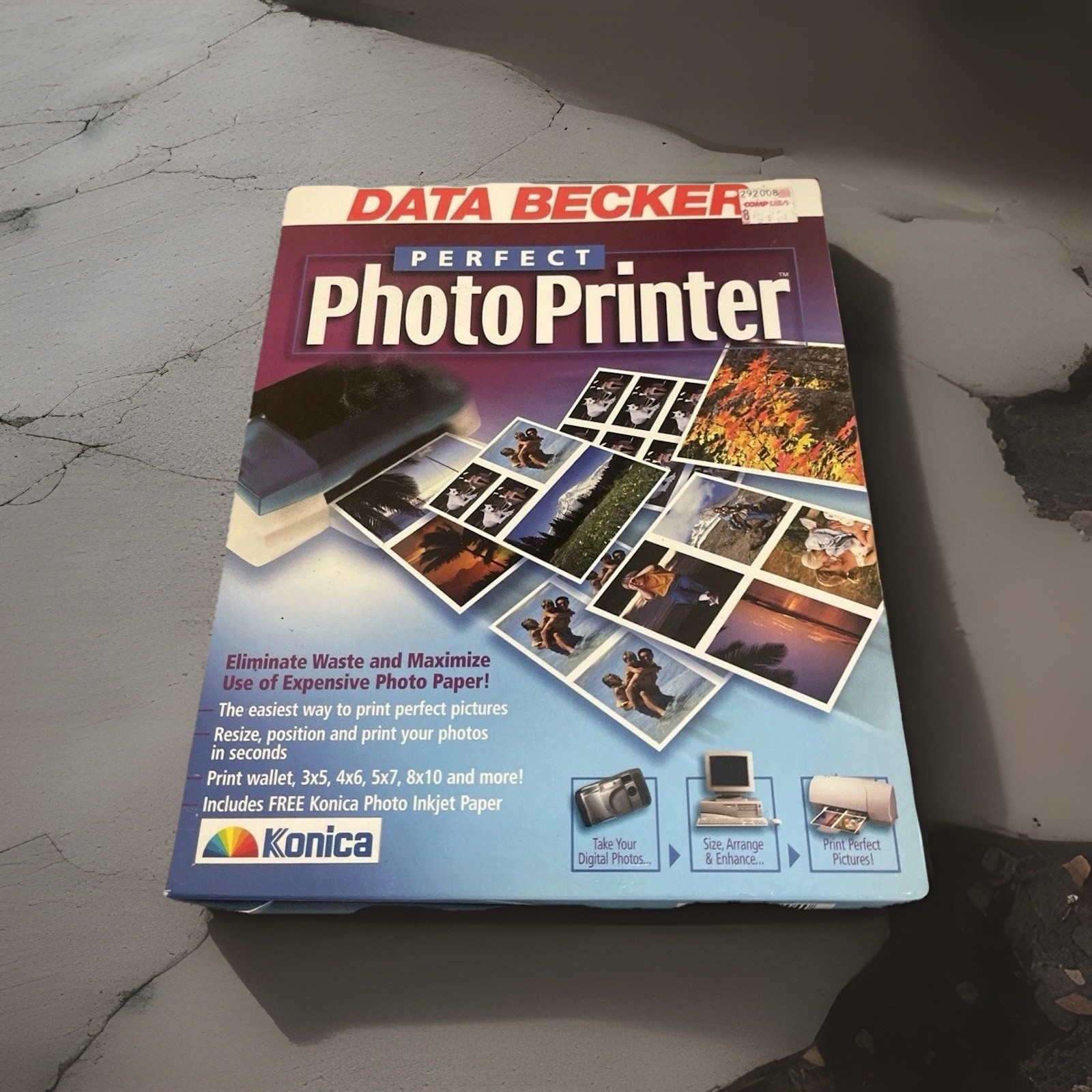 Perfect Photo Printer Data Becker Vintage Windows 95 CD Software#b-16