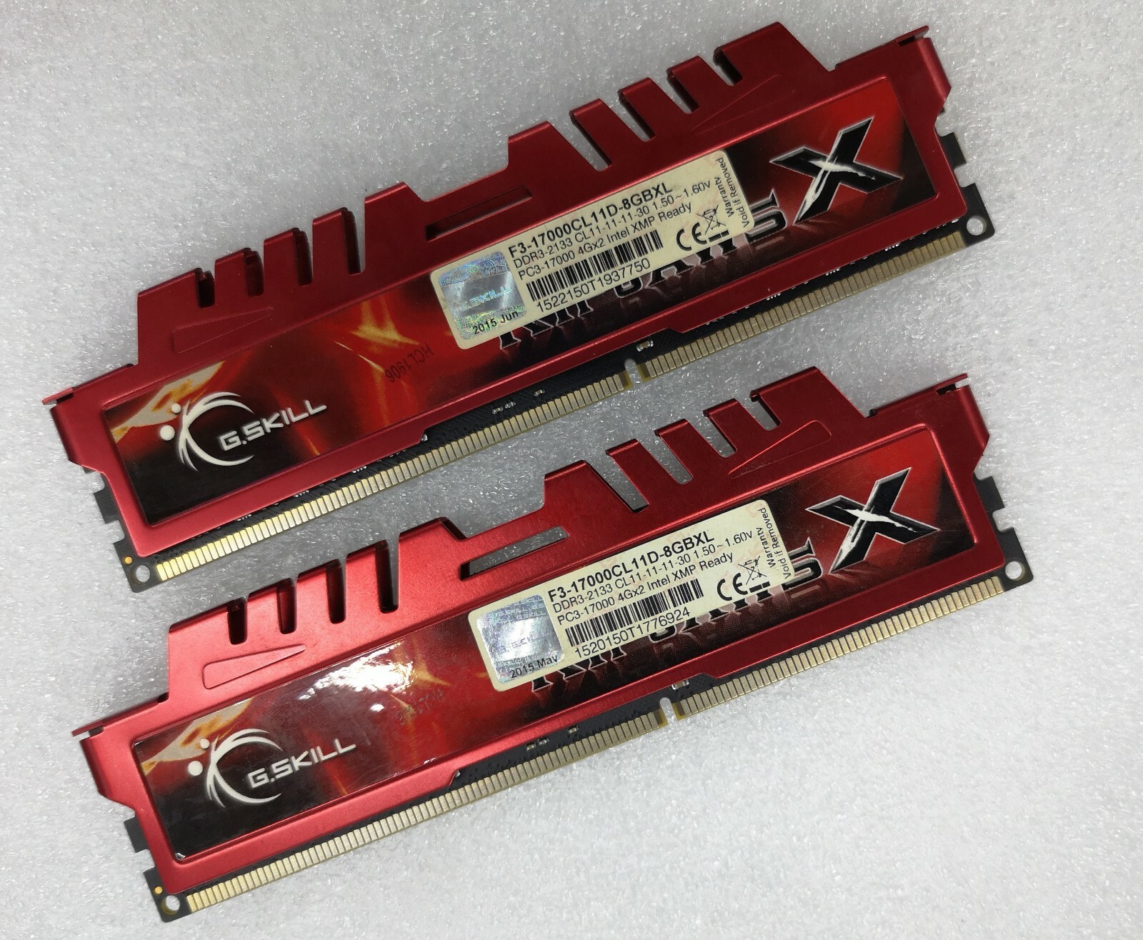 G.SKILL 2 x 4GB DDR3 2133 Desktop DIMM RAM PC3-17000 RipjawsX 240pin