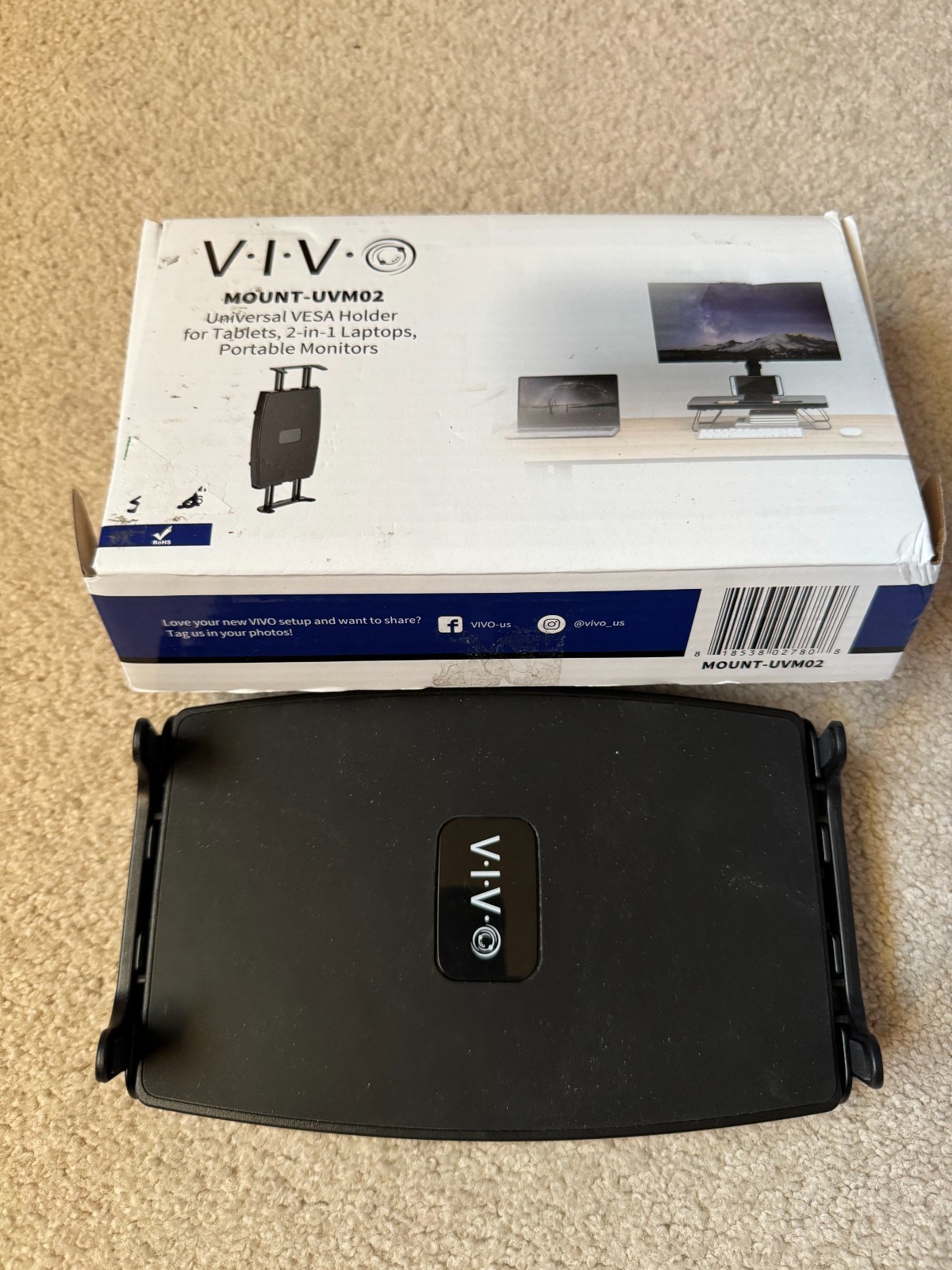 VIVO Universal VESA Mount for Tablets, 2-in-1 Laptops, & Portable Monitors