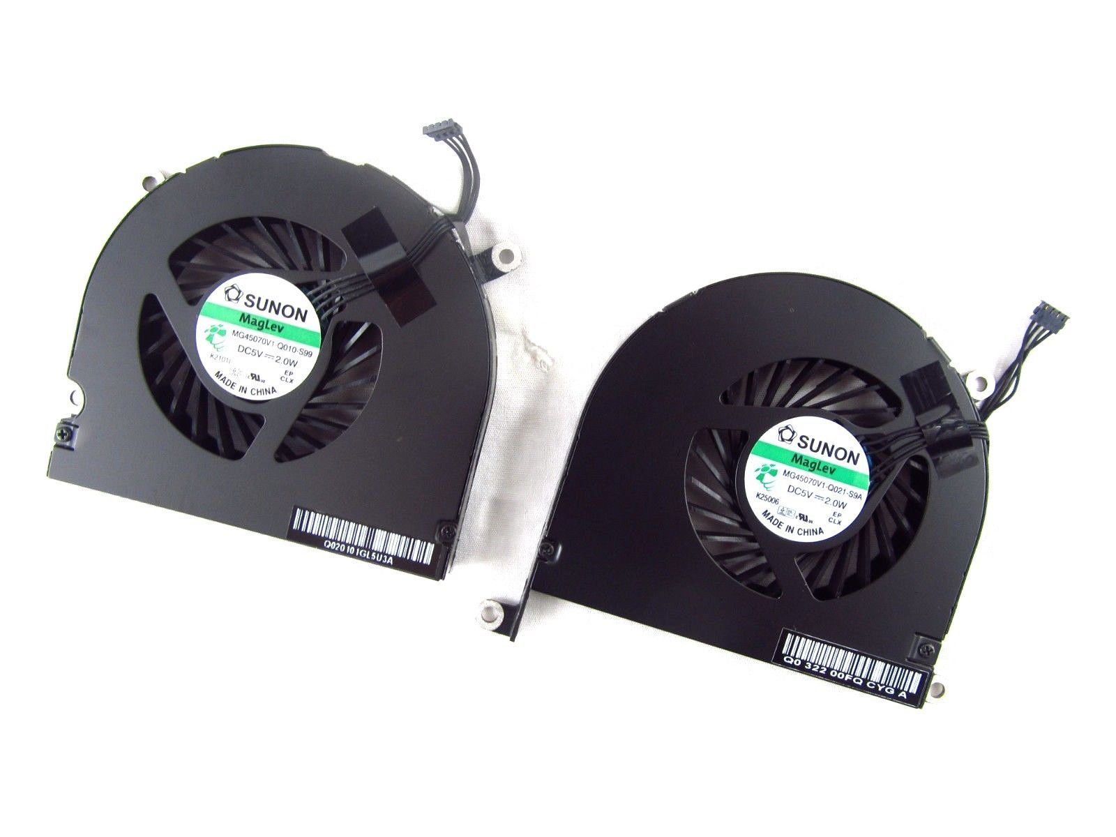 Genuine MacBook Pro A1297 CPU Cooling Fan Left Right Set Pair 661-5043 661-5044