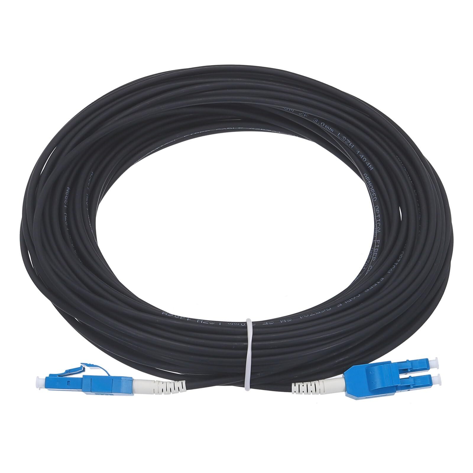 1Pcs 20Ft Single Mode Uniboot Duplex OS2 Fiber Optic Patch Cable LSZH LC/UPC-...