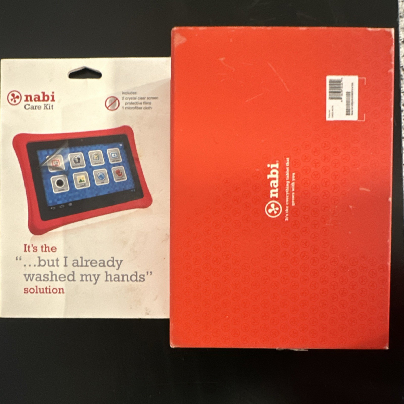 Nabi Tablet Red Protective Case Original Box bundle