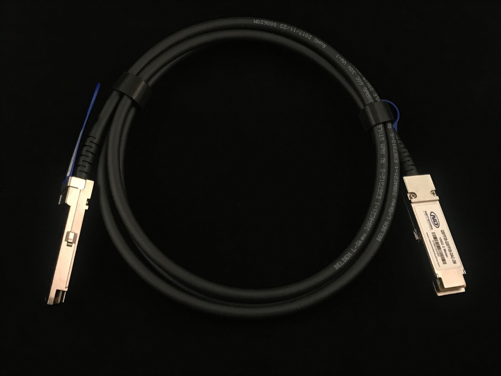 New Juniper Compatible JNP-100G-DAC-2M 100G QSFP28 2M Passive DAC