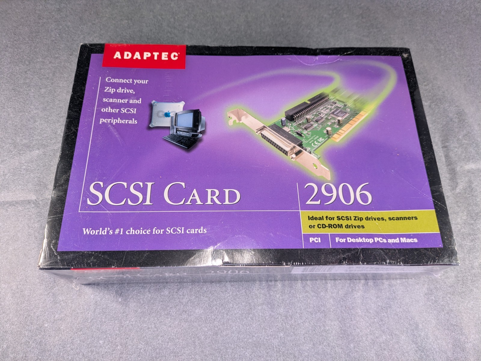 Adaptec AVA-2906 32 Bit PCI SCSI Controller Card PC Mac 1772900 Sealed