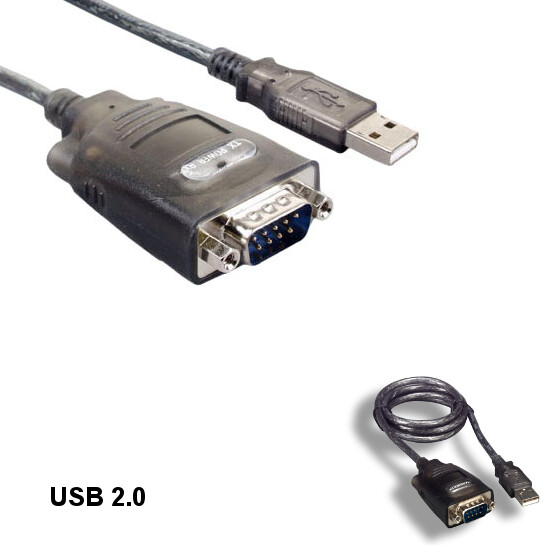 LOT 10pcs Grey 3' USB 2.0 Type A to DB9 Serial Adapter Cable Sync Transfer Data