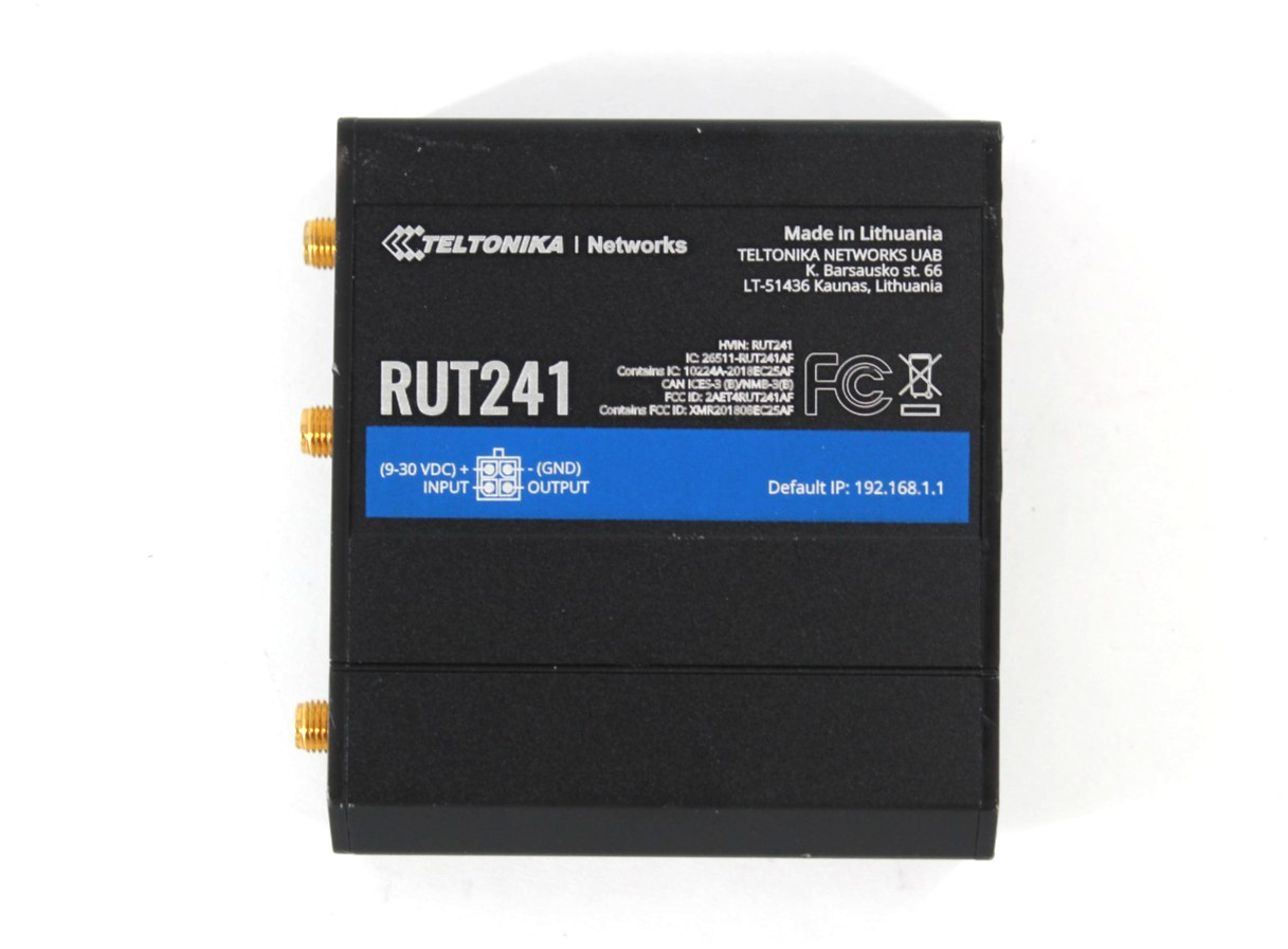 TELTONIKA RUT241 ESIM INDUSTRIAL ROUTER - NO CORDS
