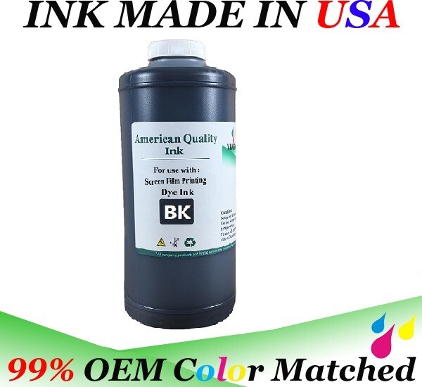 BULK  INK SCREEN PRINTING FOR FILM BLACK DYE INK FOR UV BLOCKING 1 liter
