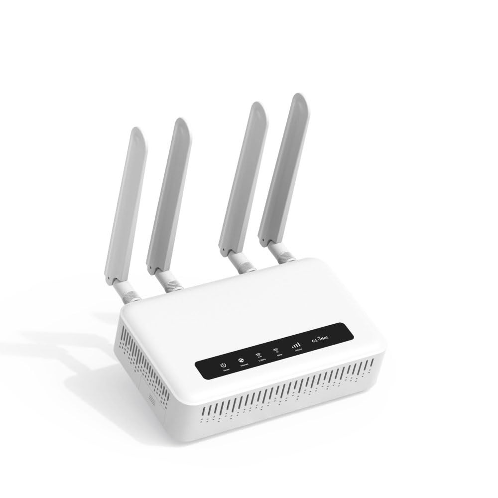 GL.iNet GLX2000 Spitz Plus 4G LTE CAT 12 WiFi 6 DualSIM Router, NA Only