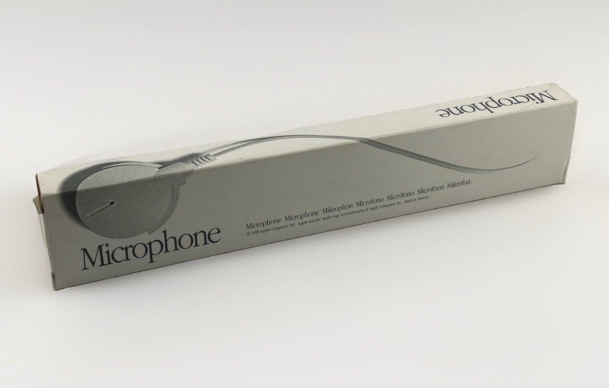 Vintage Computer Accessory 1990 Apple Microphone Open Box New