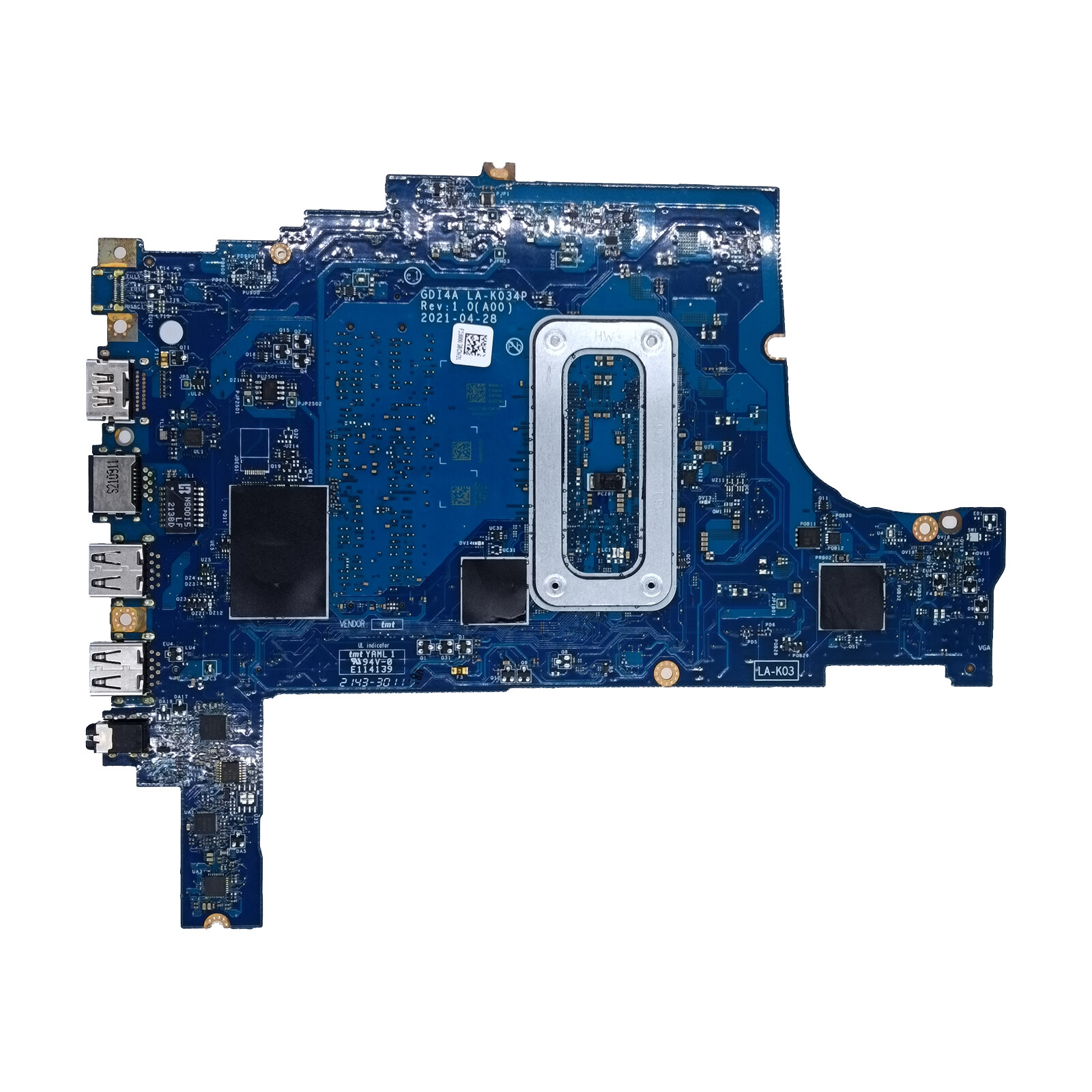 0F3DD5 F3DD5 For Dell Inspiron 3501 Motherboard GDI4A LA-K034P i7-1165G7