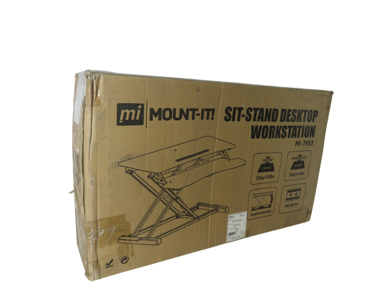 Mount-It MI-7953 Adjustable Standing Desk Converter