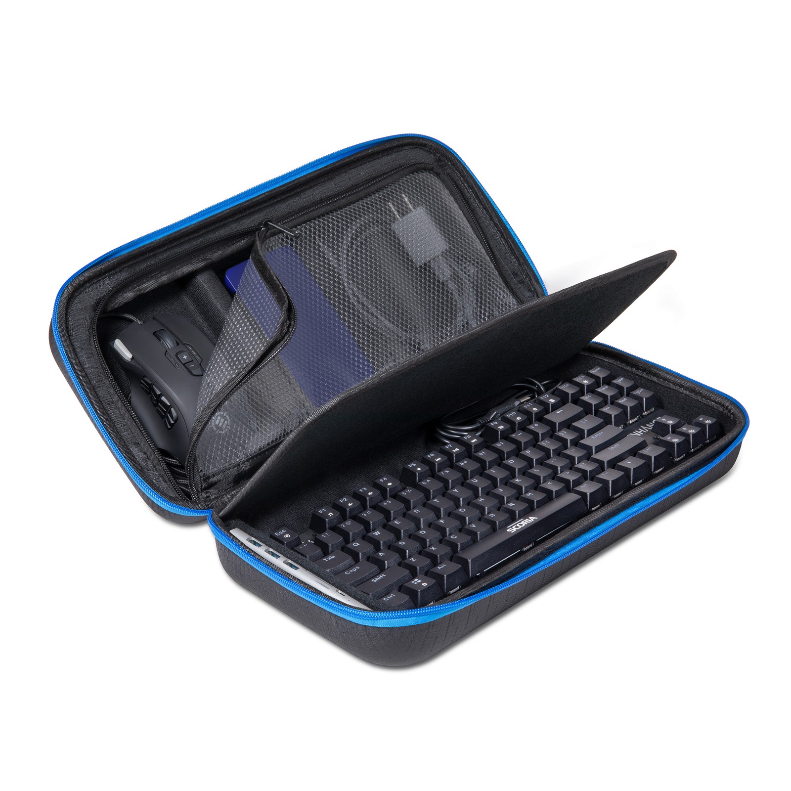 ENHANCE Hard Shell Keyboard Case for TKL Keyboards (15-in) and Mouse