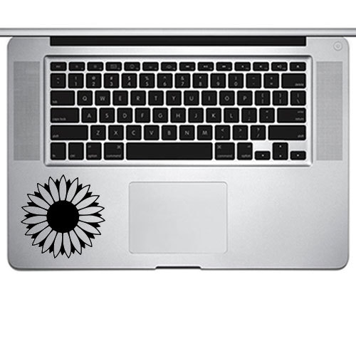 Flower Sunflower Decal Sticker for Trackpad Macbook laptop Car Window Wall Decor