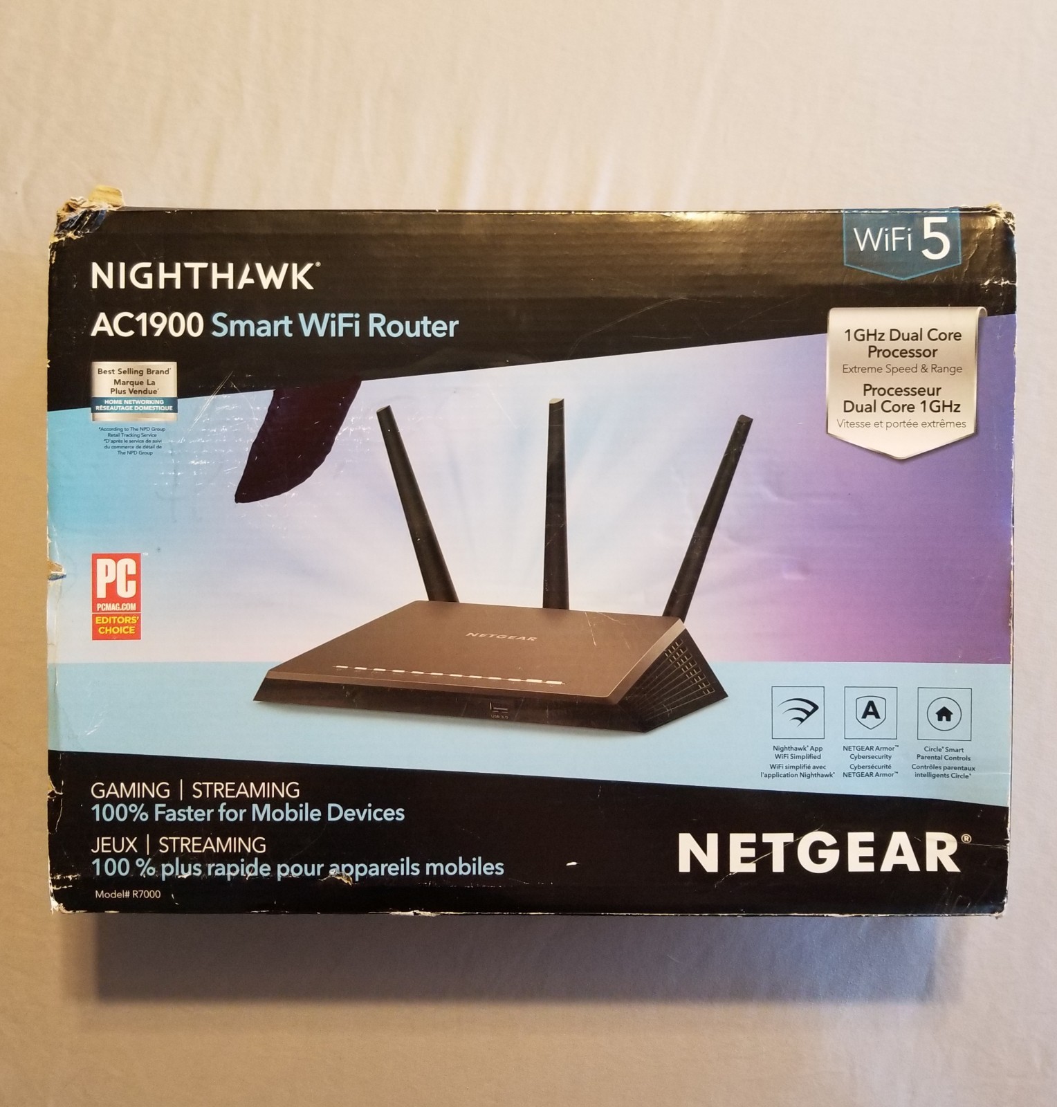 Netgear Nighthawk AC1900 Smart WiFi Router Model R7000 *New* [AT 109]