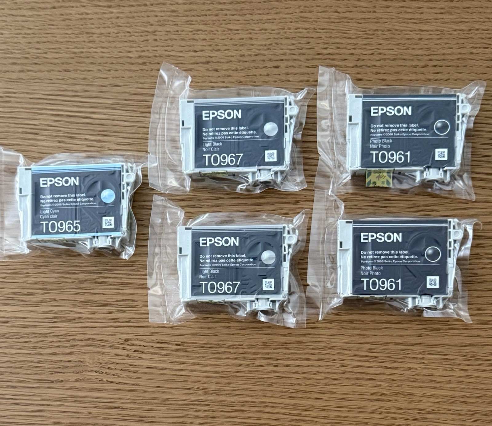T096 96 Ink Cartridges Authentic Epson Stylus Photo R2880 Printer | 5 Pack