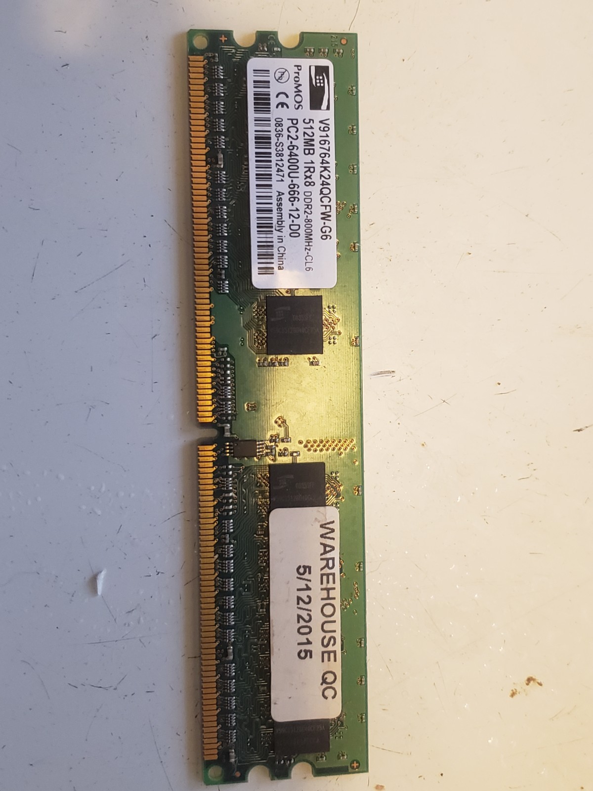 512 MB RAM Computer part ProMOS .78 cents shipping #2