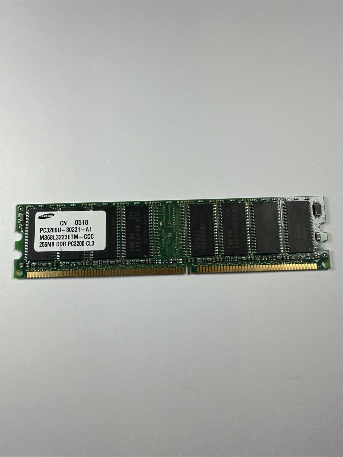 Samsung 256MB DDR PC3200U PC3200 CL3 400MHz Desktop RAM M368L3223ETM