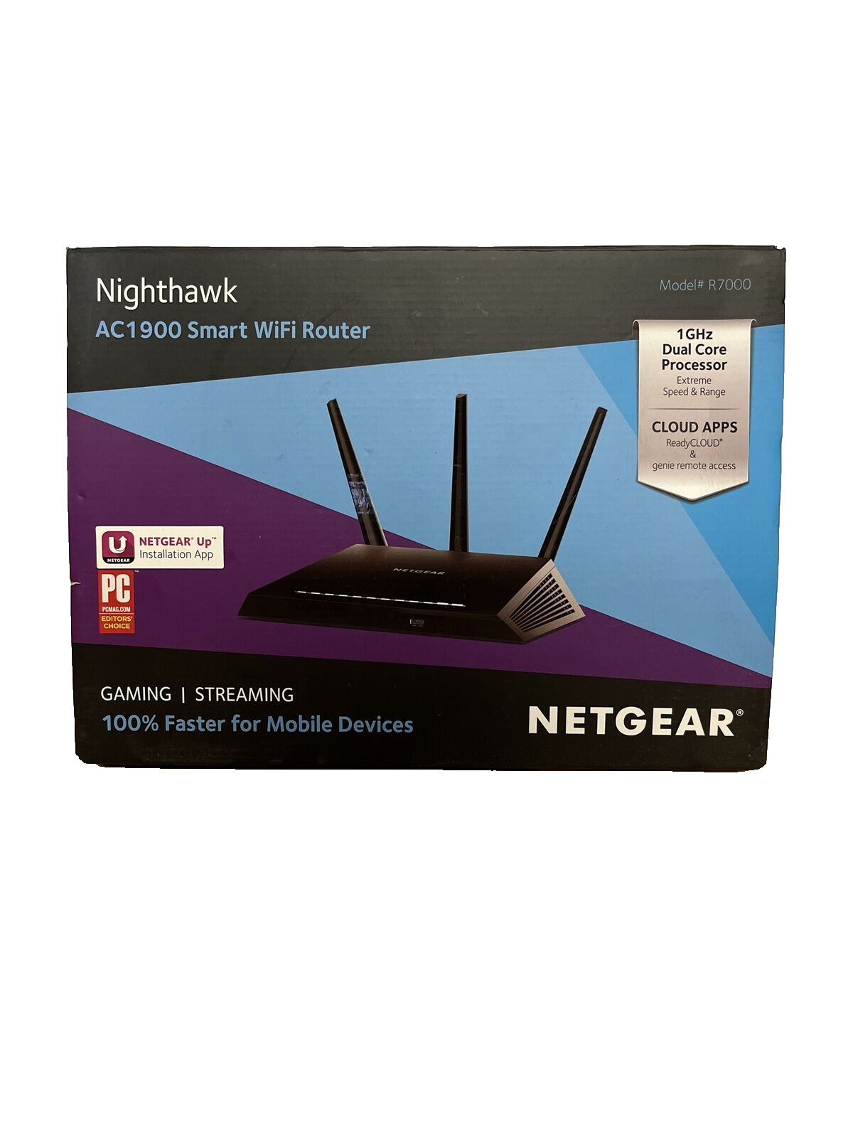 NETGEAR Nighthawk AC1900 Smart WiFi Router (‎R7000-100NAS)