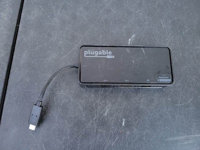 Plugable USBC-6950-DP USB-C Dual DisplayPort Docking Station Black Hub Adapter