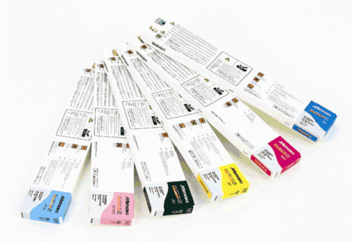 Mimaki Original Solvent SS21 Ink 440ml 220ml 4-Color Set BK/C/M/Y