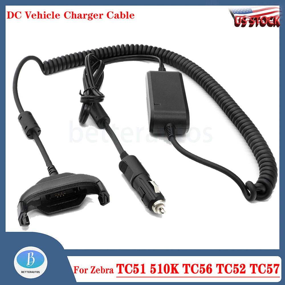 NEW DC Car Vehicle Charger Cable For Zebra TC51 510K TC56 TC52 TC57 New