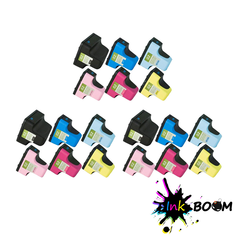 18 Ink Cartridge replace for HP 02XL Photosmart 3110 3210 3210v 3213 3310 3310xi